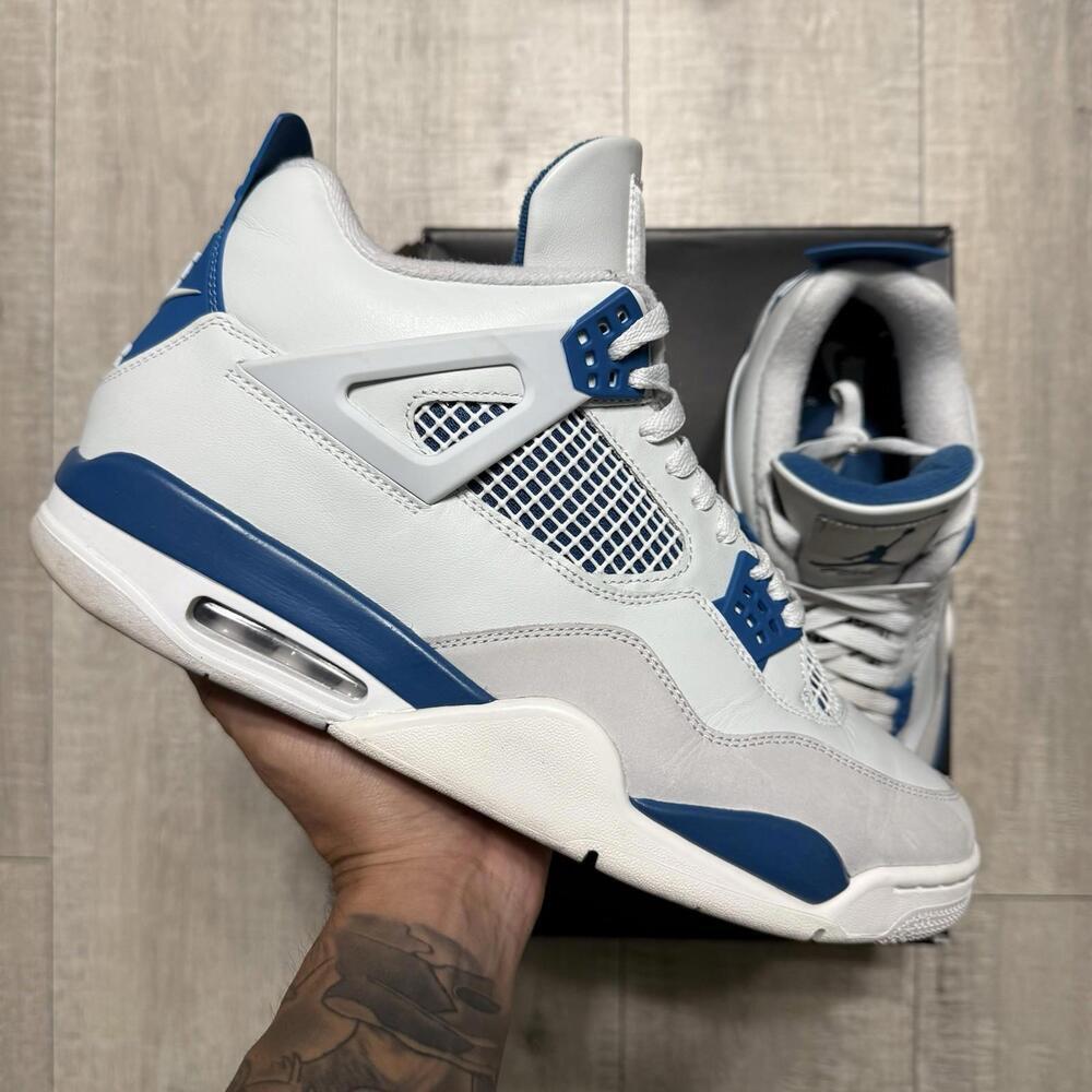 Nike Air Jordan 4 Retro 2024 Military Blue FV5029 141 Size 13 Men - Picture 1 of 12